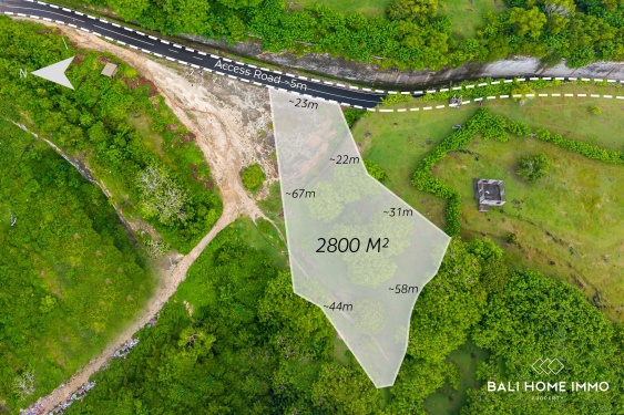 Image 1 from Touristic Zoning Land for Sale Freehold with Ocean View in Pandawa