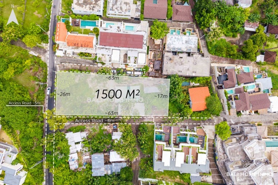Touristic Zoning Land for Sale Leasehold in Bingin