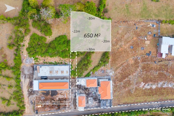 Touristic Zoning Land for Sale Leasehold with Ocean View in Melasti