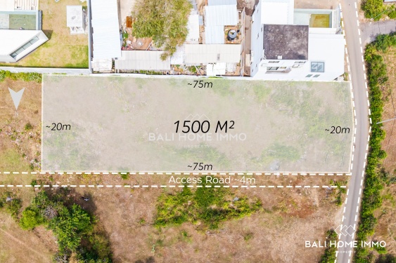 Image 1 from Touristic Zoning Land for Sale Leasehold with Ocean View in Melasti