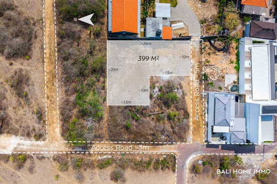 Touristic Zoning Land for Sale Leasehold with Ocean View in Pandawa
