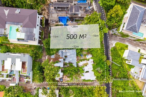 Image 1 from Touristic Zoning Land for Sale with Stunning Ocean View in Bingin