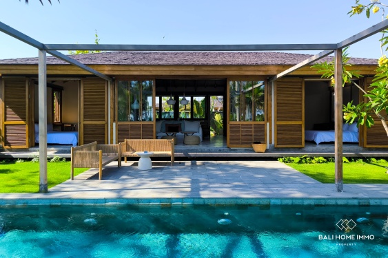 Tropical 2-Bedroom Beachside Villa For Rent in Seseh