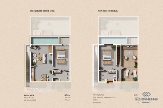 Image 3 from Turnkey 2-bedroom villa within beachfront residence in Pererenan