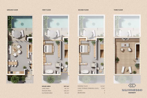 Image 2 from Turnkey 2-bedroom villa within beachfront residence in Pererenan