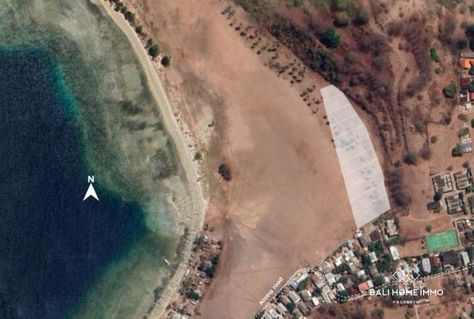 Tourism Zone Plot Land for Freehold Sale in Gili Gede view 2