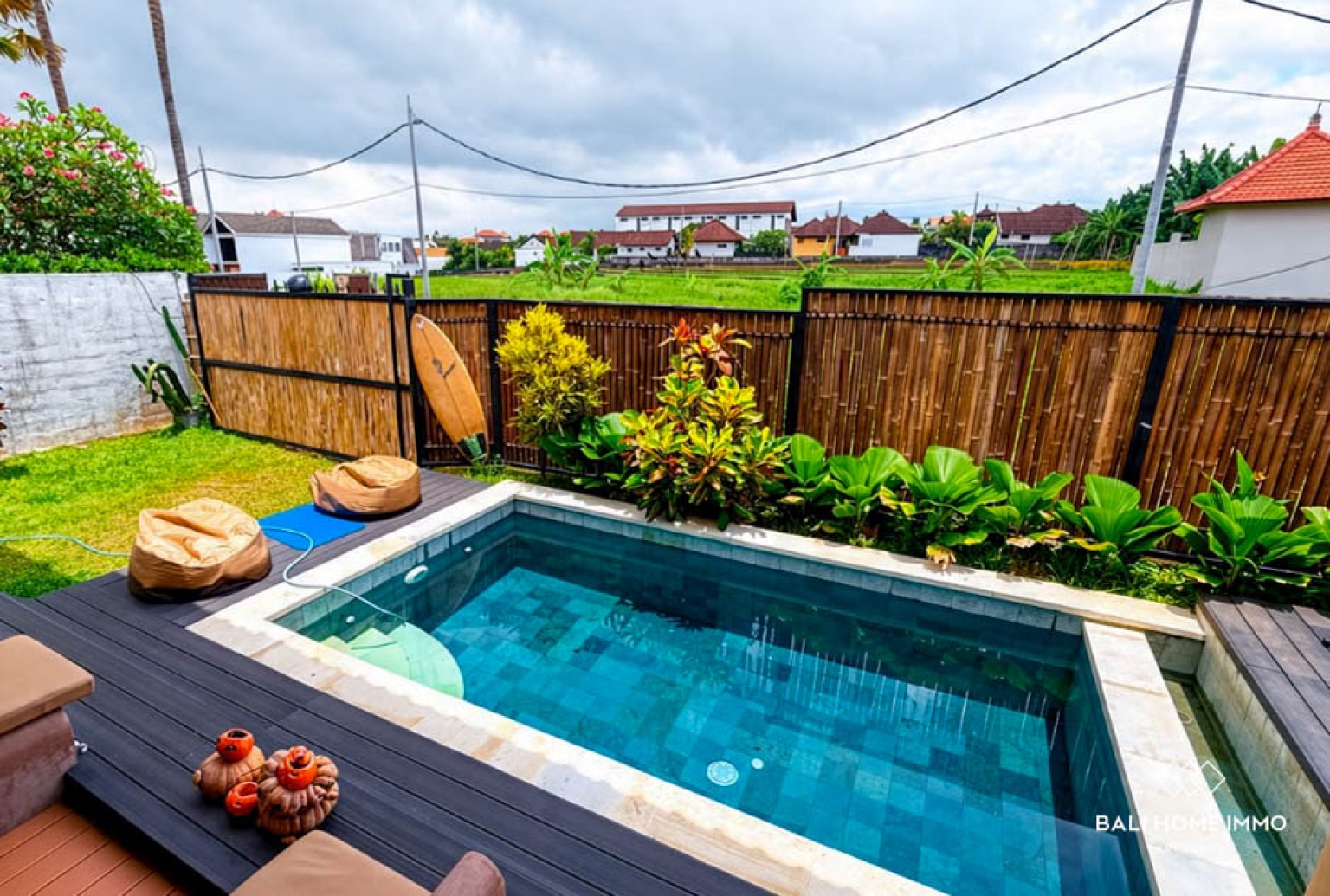 Villa tropicale de 2 chambres et maison d'hôtes de 6 chambres à louer à Canggu view 11