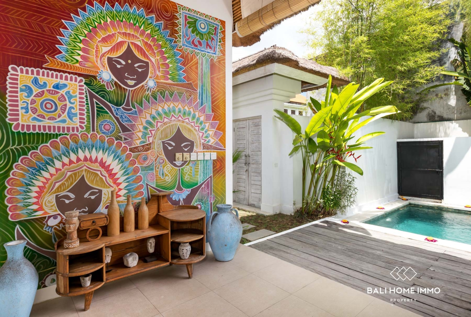 Tropical 2 Bedroom Villa for Leasehold Sale in Kerobokan Bali view 6