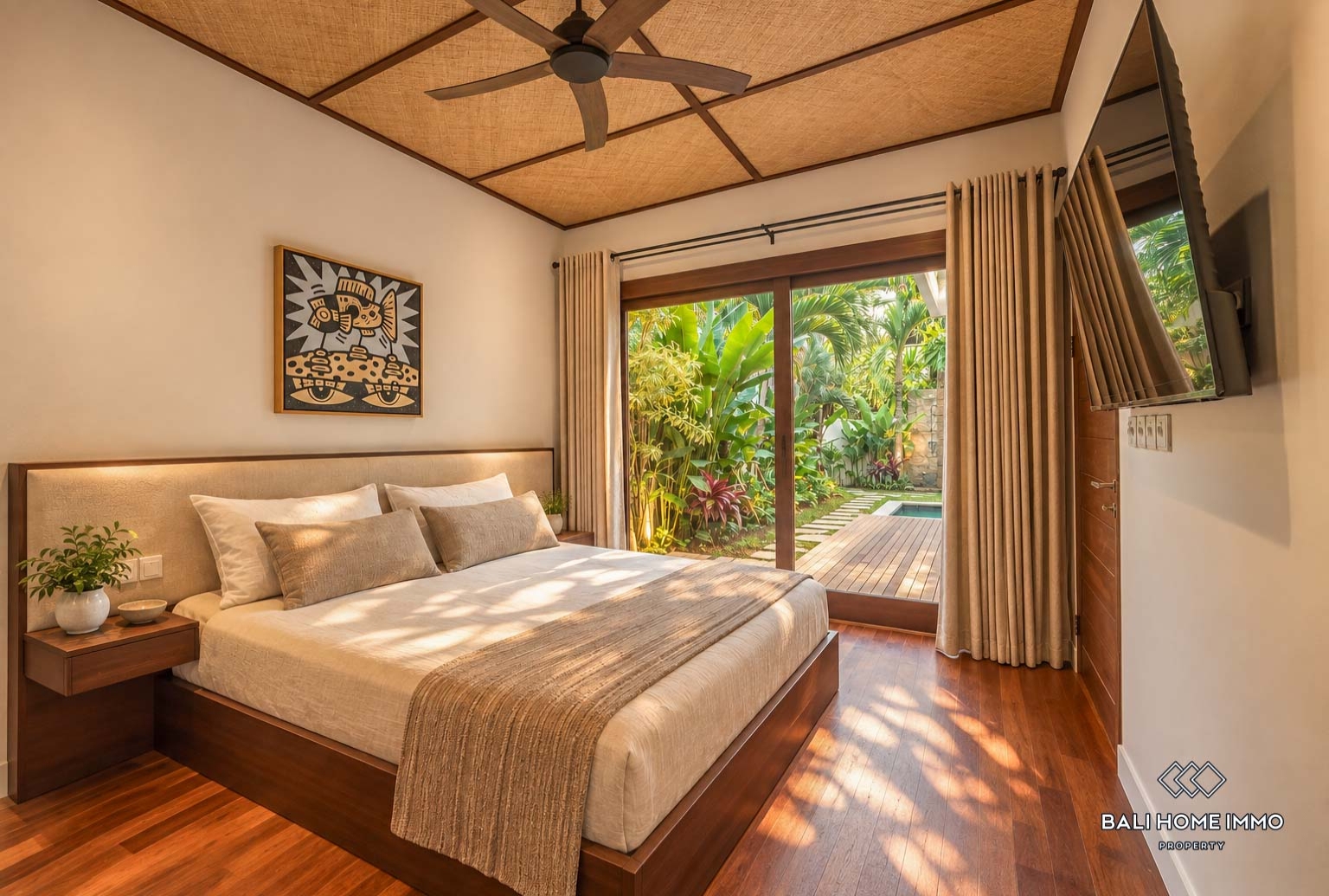 Villa mewah bergaya tropis dengan 3 kamar dijual dengan status hak sewa di Bali, Sanur. view 5