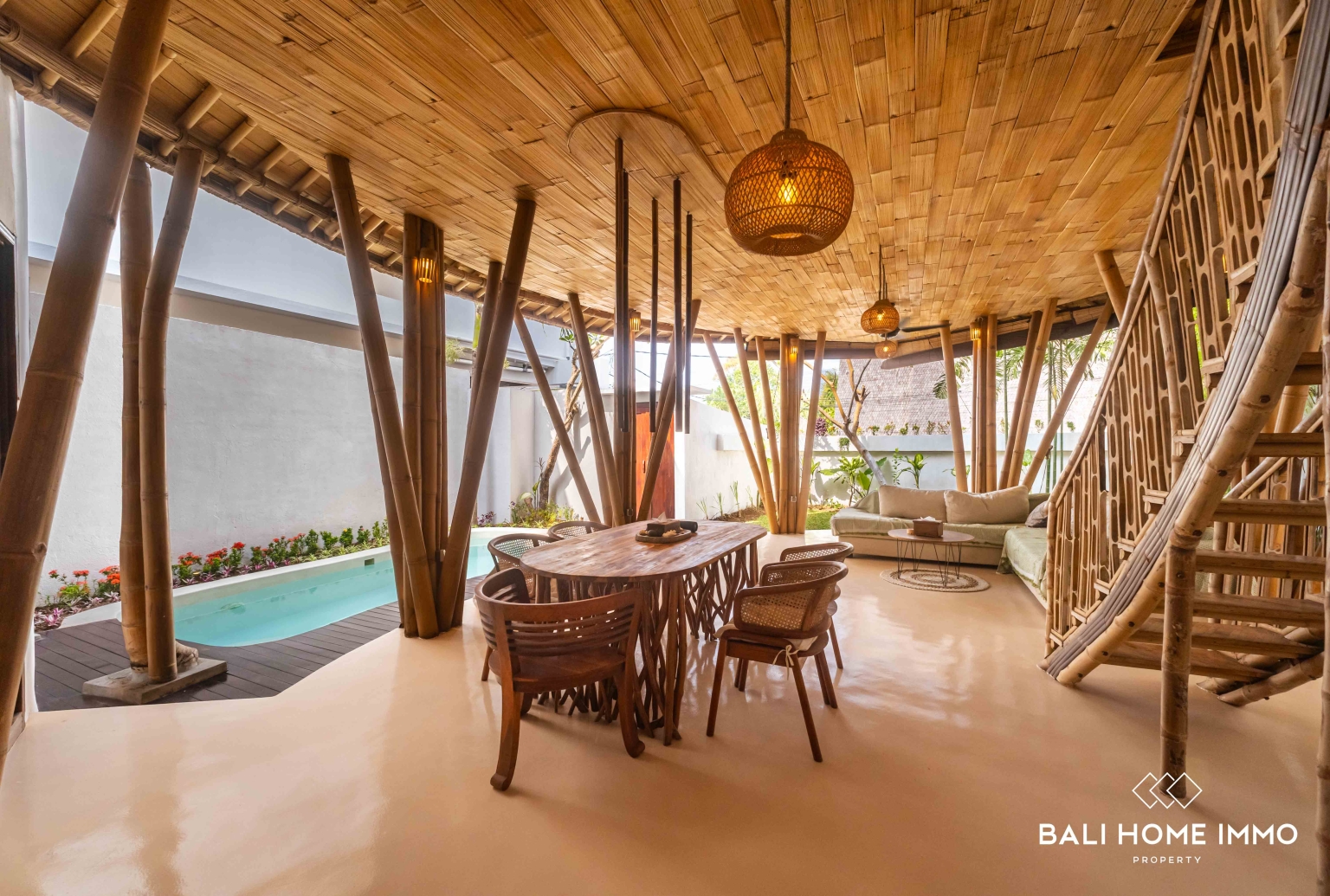 Unique Bamboo Style 2 Bedroom Villa for Sale in Buduk Bali view 5
